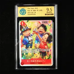 CCG 9.5 GemMint 2025 One Piece JPN Ace&Sabo&Luffy OP13-007 SR - Image 1