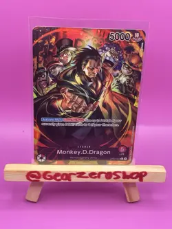 Monkey D. Dragon Alt Art Parallel Leader OP07-001 One Piece TCG OP07 English - Image 1