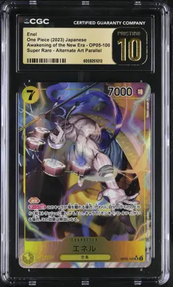 Enel Alt Art OP05-100 - One Piece Awakening Of The New Era CGC Pristine 10 - Image 1