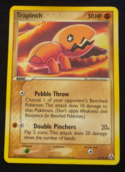 Trapinch 67/92 EX Legend Maker Pokemon Card LP - Image 1