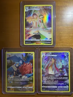 Pokemon Card Lot Milotic 2 Gardevoir 5 Druddigon 9 Illistration Silver Tempest - Image 1