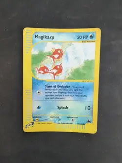 Pokemon TCG Magikarp 75/144 Reverse Holo Foil Skyridge Pokemon Card Exc - - Image 3