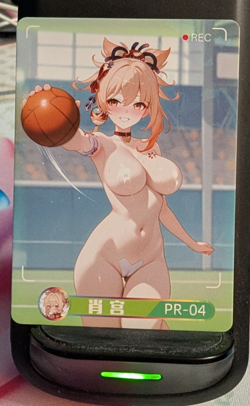 Yoimiya Genshin Impact PR-04 Under Nightgown Goddess Story Anime Waifu Card - Image 1