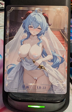 Ganyu Genshin Impact LR-22 Under Nightgown Goddess Story Anime Waifu Card - Image 1