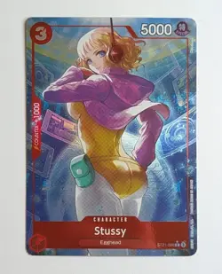 Stussy ST21-006 Gear 5 Foil Holo Alt Art Parallel One Piece TCG Game Card NM/M - Image 1