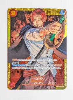 Shanks OP01-120 SEC Secret Rare Prb01 One Piece TCG Card Game NM/M - Image 1