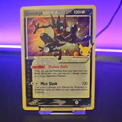 Greninja Gold Star SWSH144 Promo Celebrations Near Mint Minus Pokemon Card TCG - Image 1