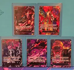 One Piece CCG OP13 Five Elders Demon Pack. 5 Cards. Near Mint - Image 1