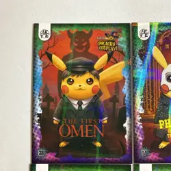 Pokemon Pikachu Cosplay FE Holiday Box Hits. Non Tcg Fan Art Cards. Lot# (22) - Image 2