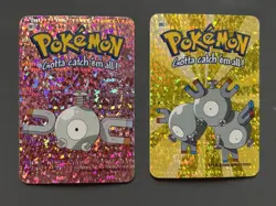 Magnemite Magneton #81 #82 Vending Prism Holo Sticker Card 2000 Pokemon - Image 1