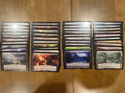 MTG Planechase 2009 Complete Set of 40 Oversized Plane Cards - Image 1
