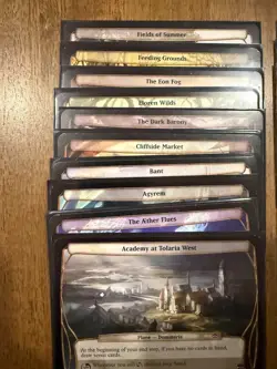 MTG Planechase 2009 Complete Set of 40 Oversized Plane Cards - Image 2