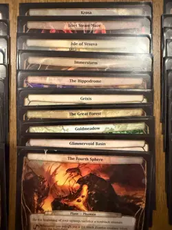 MTG Planechase 2009 Complete Set of 40 Oversized Plane Cards - Image 3