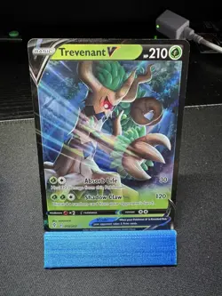Pokemon Trevenant V Evolving Skies 013/203 Full Art Holo Rare TCG Card 2021 - Image 2