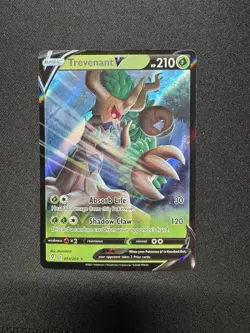 Pokemon Trevenant V Evolving Skies 013/203 Full Art Holo Rare TCG Card 2021 - Image 4