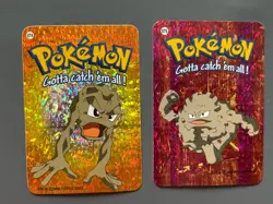 Geodude Graveler #74 #75 Vending Prism Holo Sticker Card 2000 Pokemon - Image 1