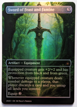 Sword of Feast and Famine FOIL Proxy Playtest Card with Custom Art Design - Image 5
