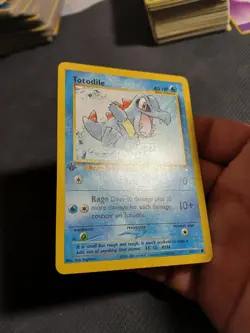 Pokemon Cards Neo Genesis 1st Edition Totodile 80/111 - Image 3