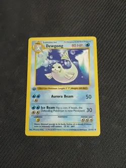 Pokemon Cards: Base Set 1st Edition Uncommon: Dewgong 25/102 Lightly Played - Image 1