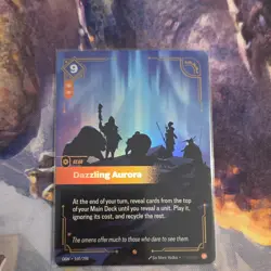 League of Legends Dazzling Aurora Gear Card Foil OGN 160/298 - Image 1