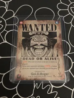 Gol D Roger OP09-118 SP Wanted Poster Manga OP13 One Piece Card English Carrying - Image 1