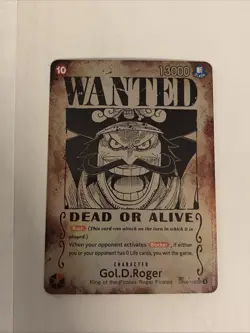 Gol D Roger OP09-118 SP Wanted Poster Manga OP13 One Piece Card English Carrying - Image 2