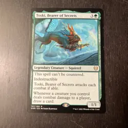 MTG STARTER COMMANDER DECK - Toski, Bearer Of Secrets - Mono Green Enchantments - Image 1