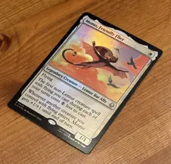 Momo, Friendly Flier [Prerelease] R 0029, NM Foil Promo, MTG Avatar TLA, Lemur - Image 2