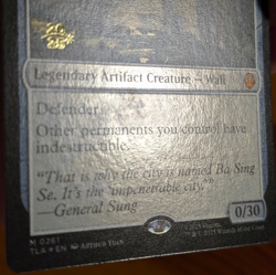 The Walls of Ba Sing Se - Prerelease Foil Promo - Avatar TLA MTG - Image 4