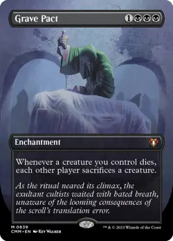 MTG - Grave Pact - Fanart Foil Commander Masters - EDH / Playtest - Image 1