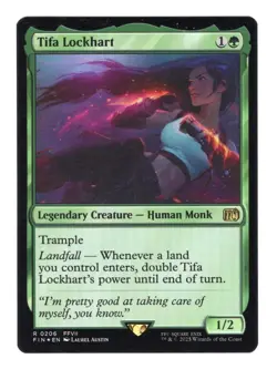 MTG Final Fantasy: 0206 Tifa Lockhart Standard Art FOIL - Image 1