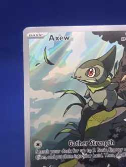 Pokemon SV Black Bolt Axew 145/086 Illustration Rare IR NM - Image 3