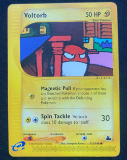 Pokemon TCG Voltorb Skyridge 113/144 Regular (LP) - Image 1