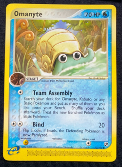 Pokemon TCG Omanyte Sandstorm 70/100 Regular NM/LP - Image 1