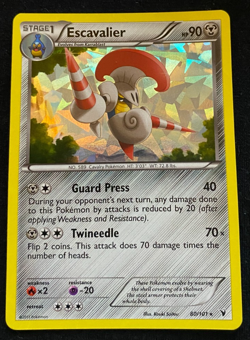Pokemon TCG Escavalier Noble Victories 80/101 Holo LP - Image 1