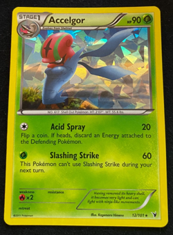 Pokemon TCG - Accelgor 12/101 - Noble Victories - Cracked Ice Holo Rare LP - Image 1