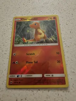 2017 Pokemon TCG #18/147 Charmander Fire type Pokemon Near Mint Or Better - Image 1