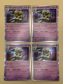 4x Dusknoir 020/064 - Shrouded Fable - Pokemon TCG - Holo Rare - Playset NM - Image 1