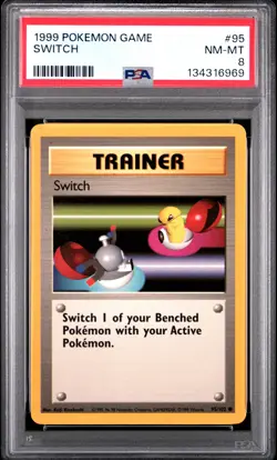 Switch - 1999 Pokemon Game Base Set #95 - PSA 8 - Image 1