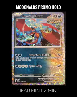 Pokemon Roaring Moon (11/15) McDonald's Promos 2024 LP HOLO - Image 1