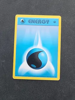 Water Energy Shadowless 1st Ed. Pokemon Base Set #102 1999 - Image 1