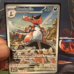 Krookodile 137/086 Illustration Rare - Pokemon TCG Black Bolt (Pack Fresh) NM - Image 1