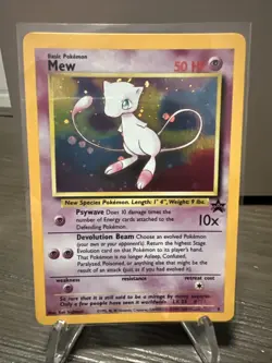 MINT Pokemon Mew #9 Holo Black Star Promo 2000 League Rare - Image 1