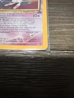 MINT Pokemon Mew #9 Holo Black Star Promo 2000 League Rare - Image 3