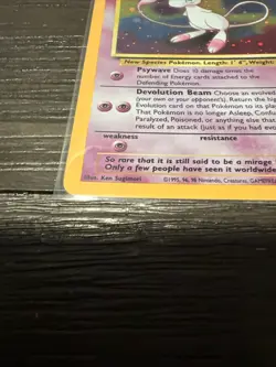 MINT Pokemon Mew #9 Holo Black Star Promo 2000 League Rare - Image 4