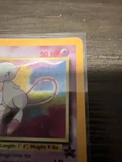 MINT Pokemon Mew #9 Holo Black Star Promo 2000 League Rare - Image 5