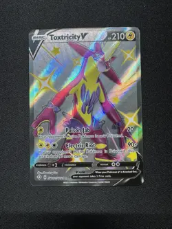2021 Pokemon Toxtricity V SV112/SV122 Shining Fates: Shiny Vault Holo NM - Image 4