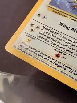 Pokemon TCG Pidgeot #14/130 Base Set 2 Holo Rare WOTC VTG 2000 MP/HP Swirl - Image 2