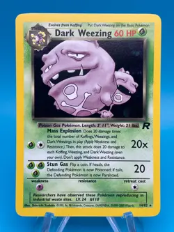 Dark Weezing Holo Rare# 14/82 - 2000 Pokemon Team Rocket Unlimited - Image 1