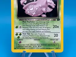 Dark Weezing Holo Rare# 14/82 - 2000 Pokemon Team Rocket Unlimited - Image 3